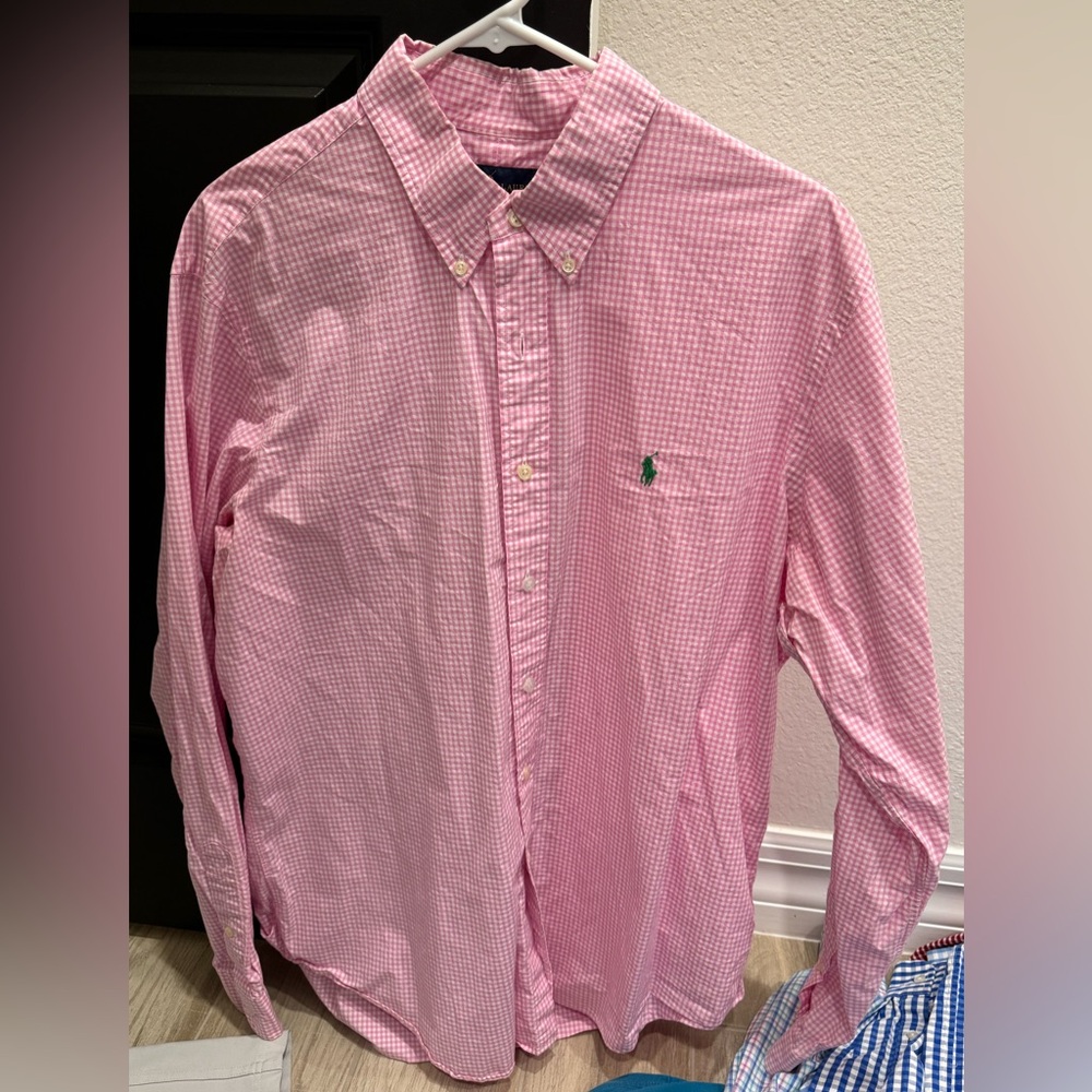 Ralph Lauren Pink Casual Button Down Shirt